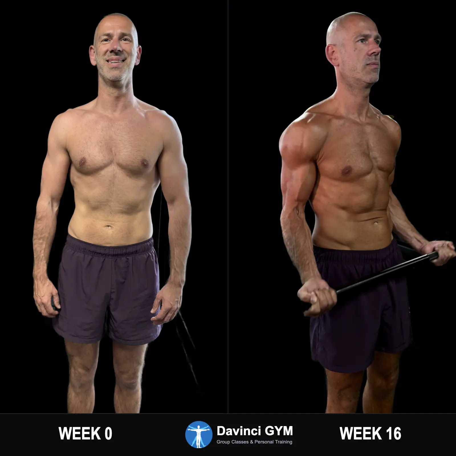 Transformatie van een lid van Davinci Gym in 16 weken